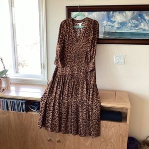 H and B Leopard Maxi Dress.